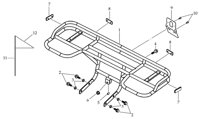 PORTE-BAGAGES ARRIERE