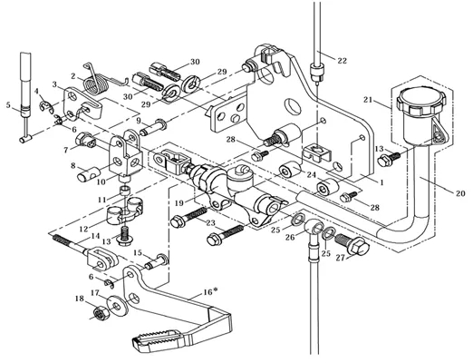 SYSTEME PEDALE DE FREIN