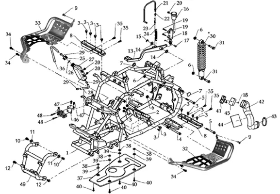 CHASSIS AVEC SILENT BLOCS