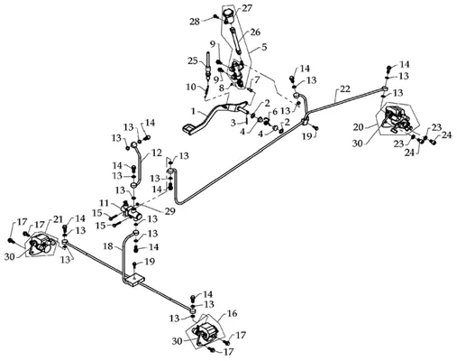 CIRCUIT FREIN AVEC FREIN DE PARK
