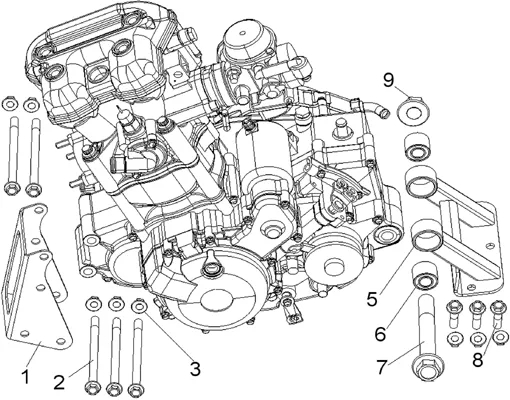 SUPPORTS MOTEUR