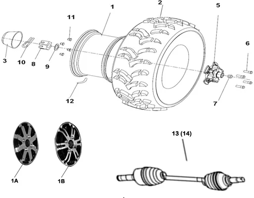 ROUES ARRIERE