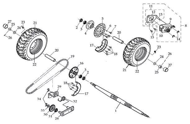 ROUES ARRIERE