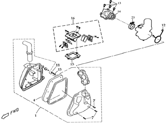 ENSEMBLE FILTRE A AIR   PIPE D ADMISSION