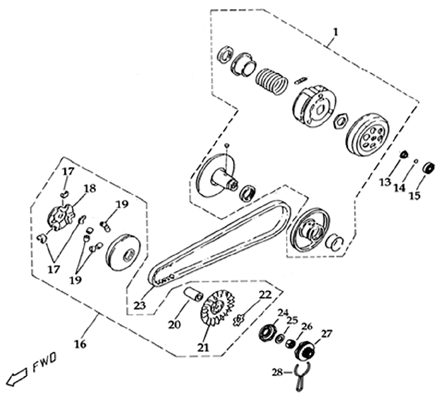 EMBRAYAGE   VARIATEUR