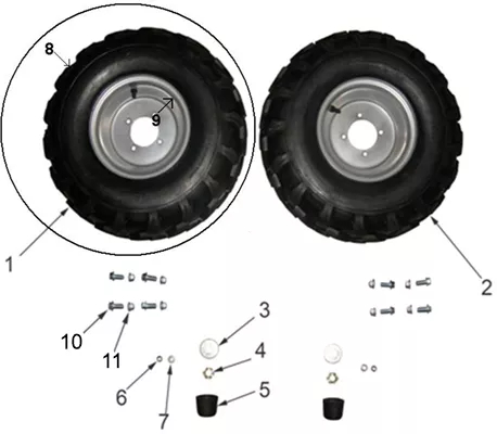 ROUES AVANT