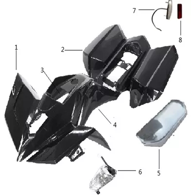 CARROSSERIE   DECORATION   PORTE-BAGAGES ARRIERE