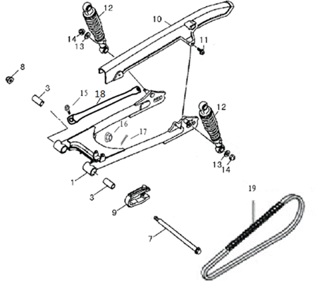 BRAS OSCILLANT   SUSPENSION ARRIERE