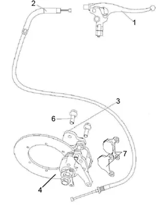 SYSTEME DE FREINAGE DU FREIN DE PARC A CABLE