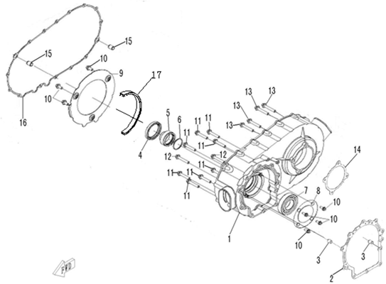 CARTER VARIATEUR