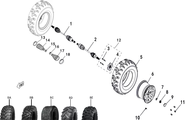 ROUES ARRIERE