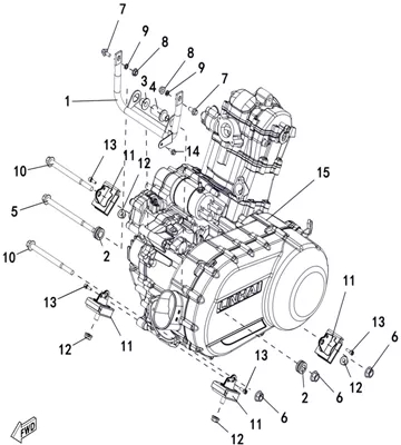 ENSEMBLE MOTEUR   SUPPORT MOTEUR
