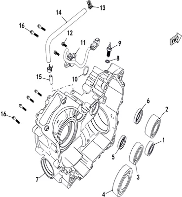 CARTER MOTEUR DROIT