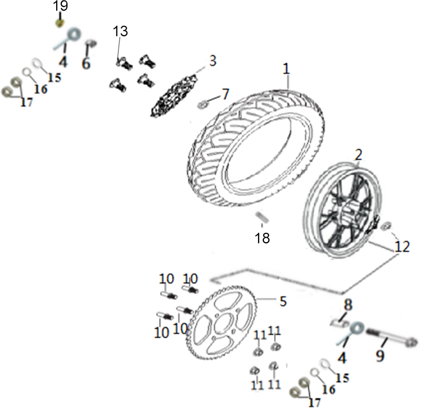 ROUE ARRIERE