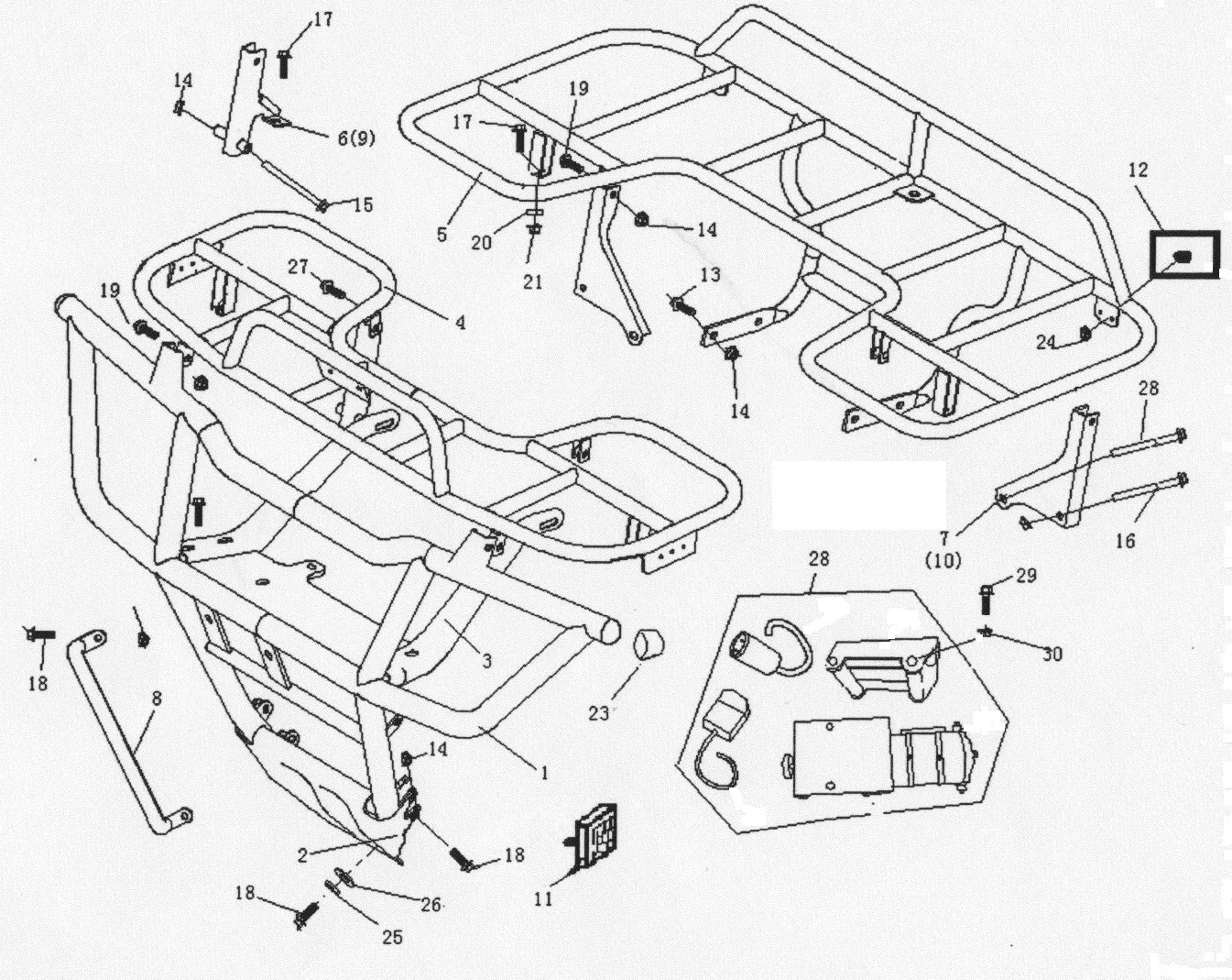 PORTE BAGAGE - BUMPER