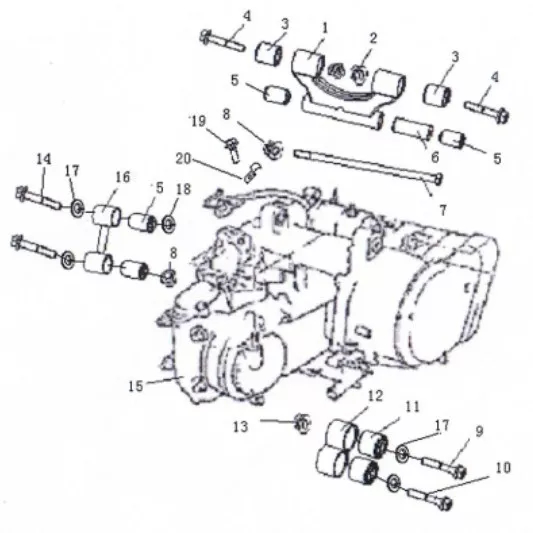 SUPPORT MOTEUR - MOTEUR