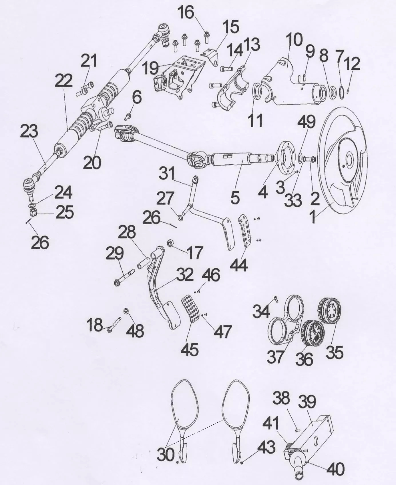 DIRECTION - COMMANDES PILOTES