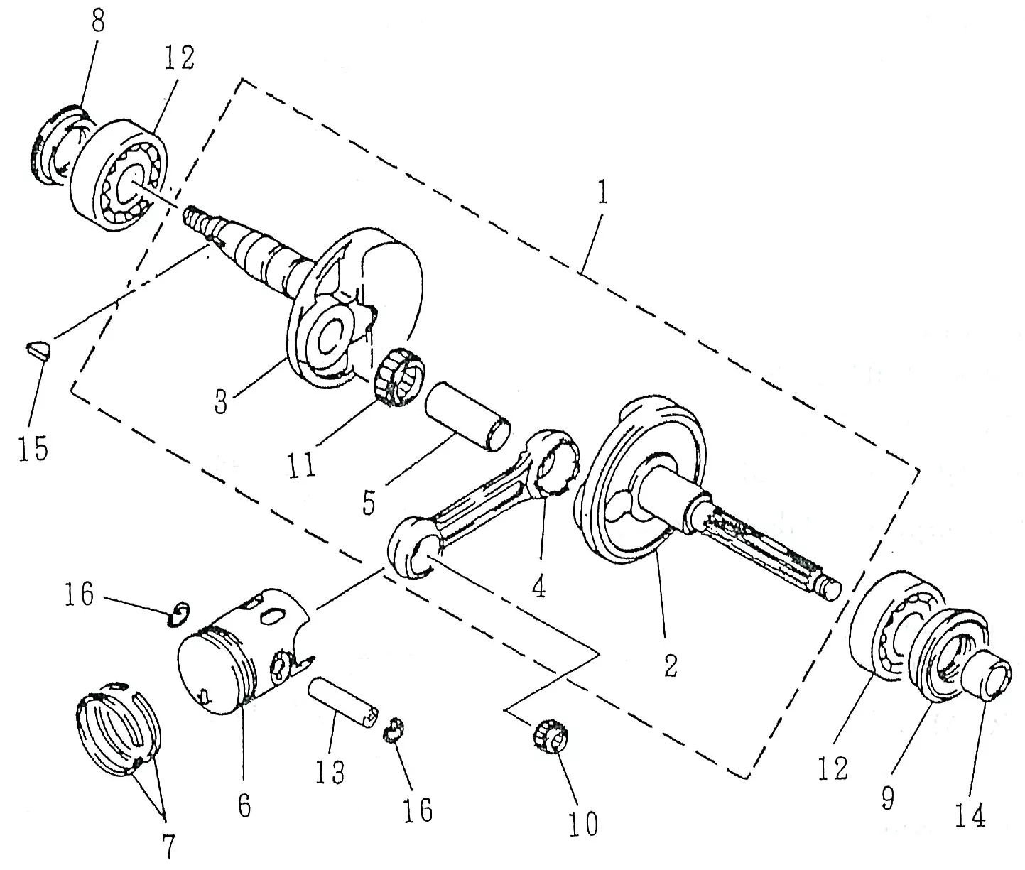 VILEBREQUIN ET PISTON