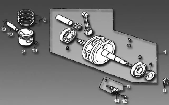 VILEBREQUIN - BIELLE - PISTON