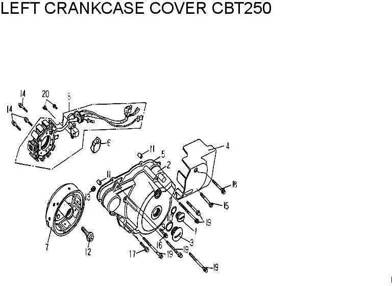 CARTER MOTEUR GAUCHE