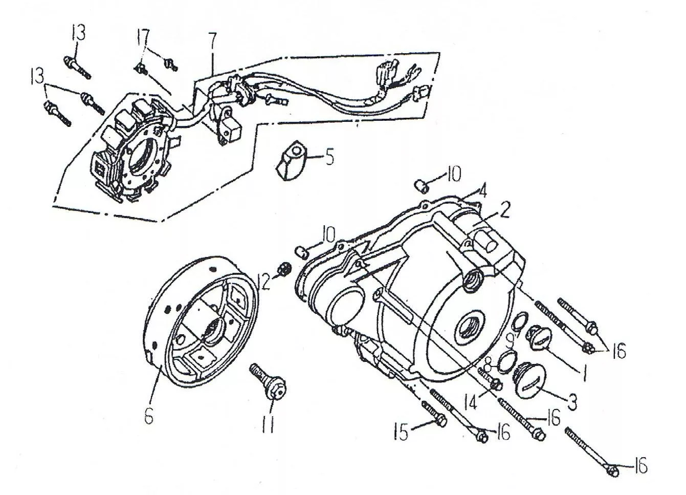 CARTER MOTEUR GAUCHE