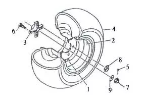 ROUE ARRIERE JANTE TOLE