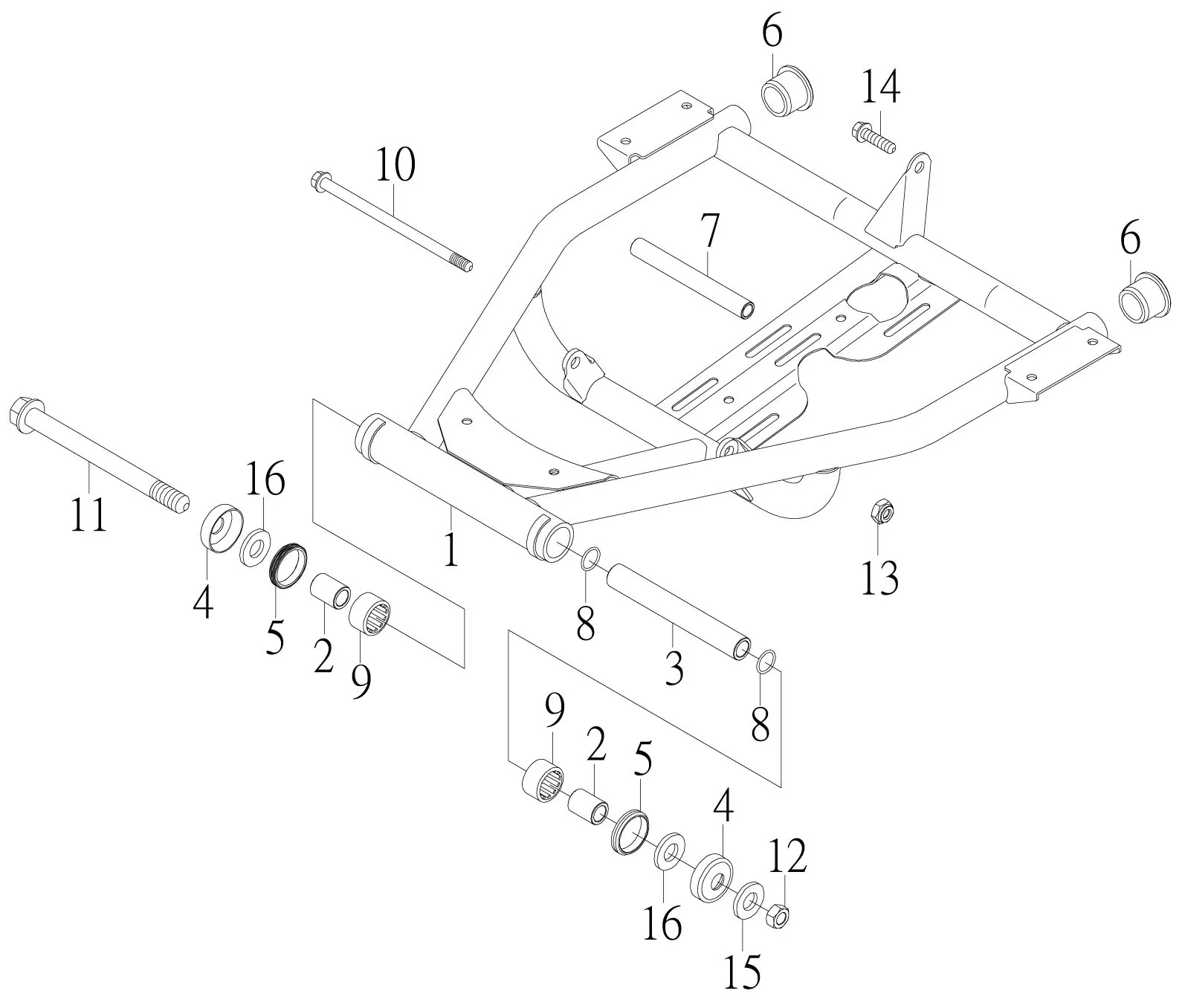 BRAS OSCILLANT