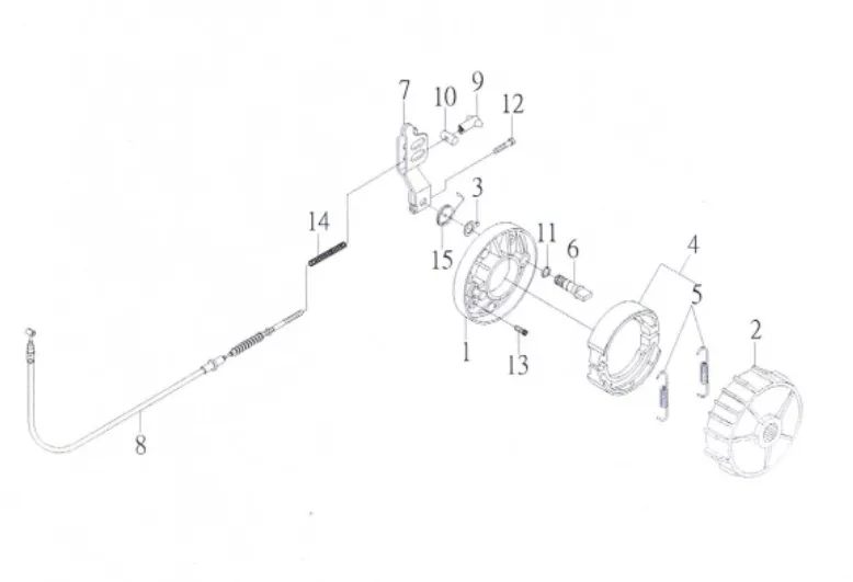 FREIN ARRIERE A TAMBOUR