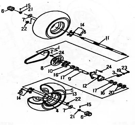 ROUES - TRANSMISSION ARRIERE