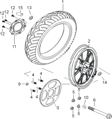 ROUE ARRIERE