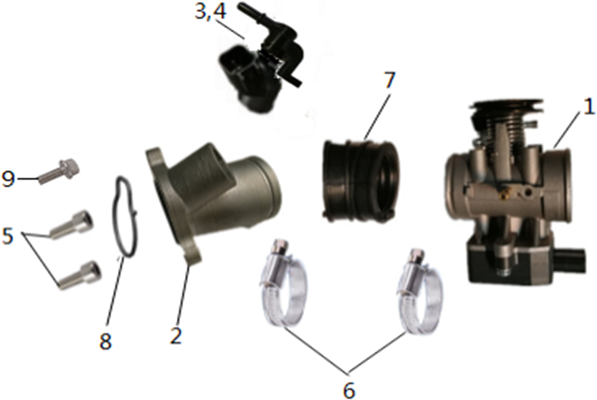 DEBITMETRE   PIPE ADMISSION