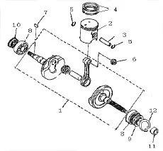 PISTON VILEBREQUIN