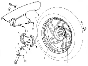 ROUE ARRIERE