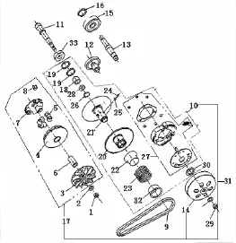 EMBRAYAGE VARIATEUR