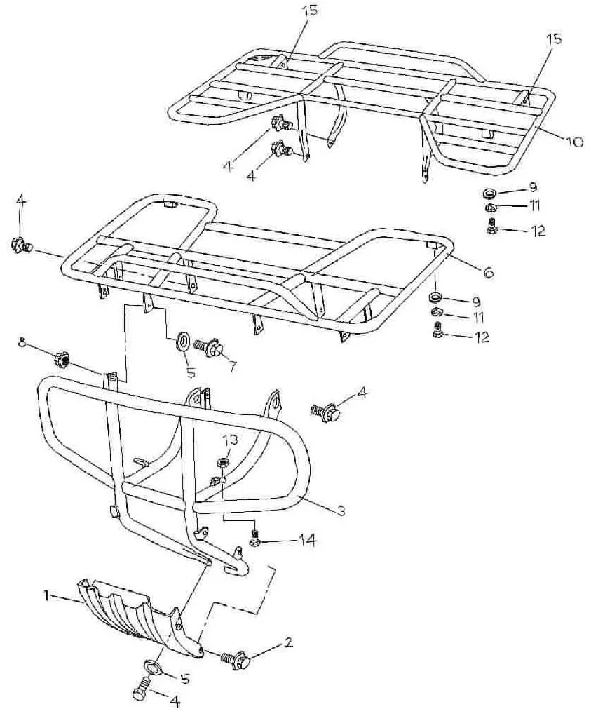 PORTE BAGAGE AVANT ET ARRIERE - BUMPER