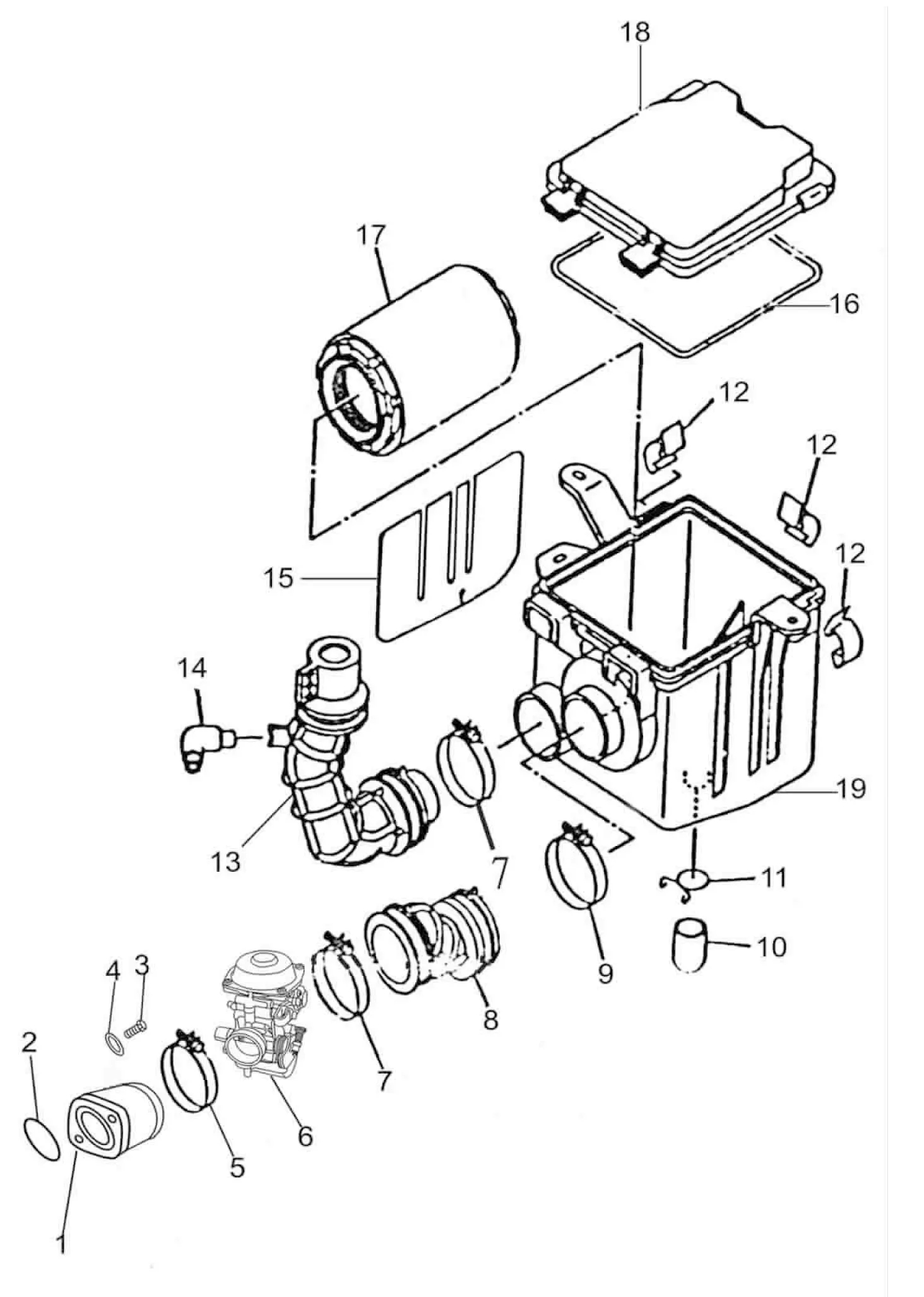 BOITE A AIR - CARBURATEUR