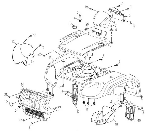 CARROSSERIE AVANT