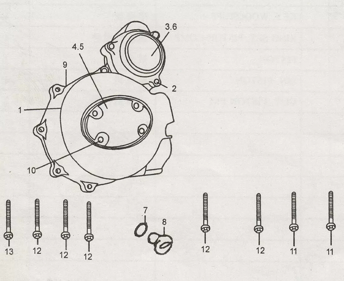 CARTER MOTEUR GAUCHE