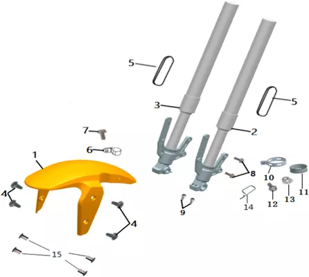 GARDE BOUE AVANT   FOURCHE