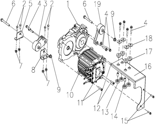 SUPPORT BLOC TRANSMISSION   BLOC TRANSMISSION