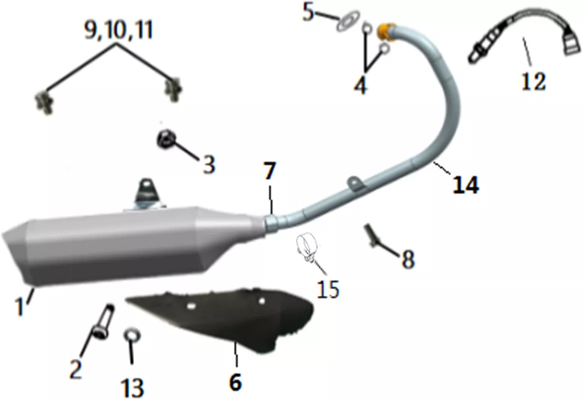 ENSEMBLE ECHAPPEMENT