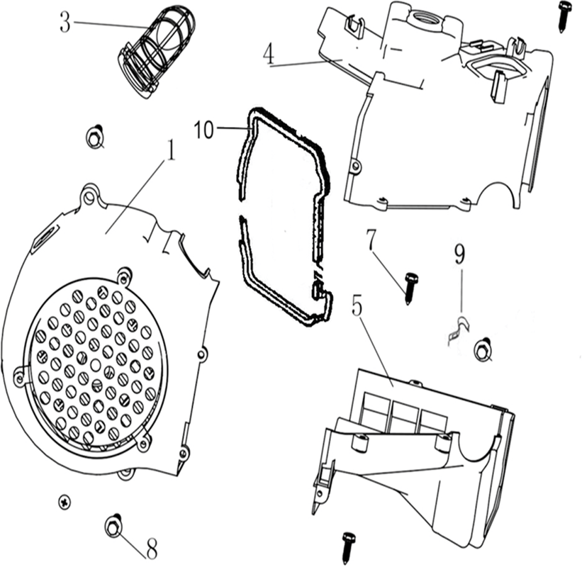 ENSEMBLE CACHE VENTILATEUR MODELE A PARTIR DE 2020