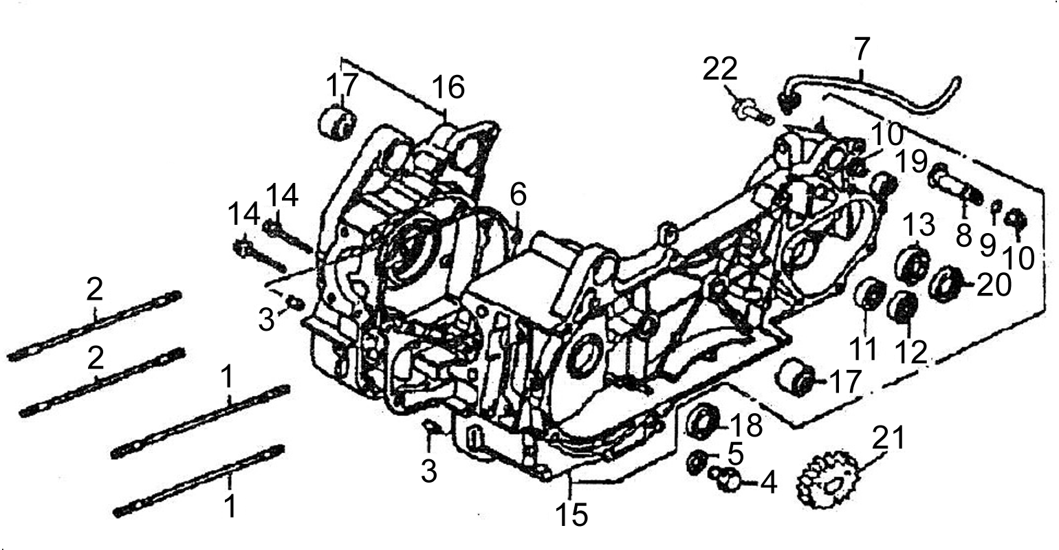 ENSEMBLE CARTER MOTEUR MODELE 2019 ET AVANT