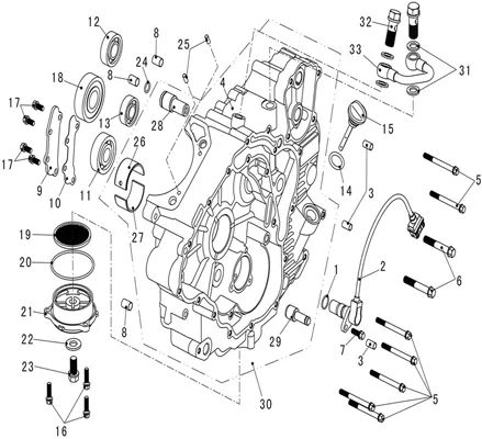 CARTER MOTEUR GAUCHE