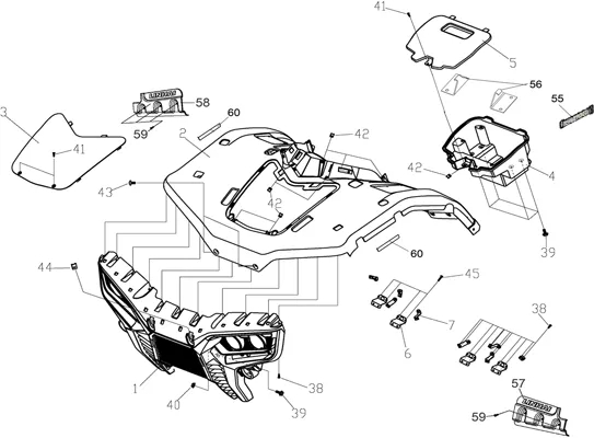 CARROSSERIE AVANT   AUTOCOLLANTS