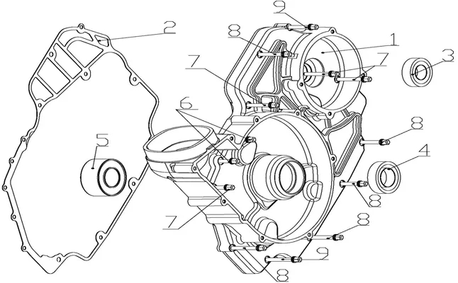CARTER MOTEUR GAUCHE