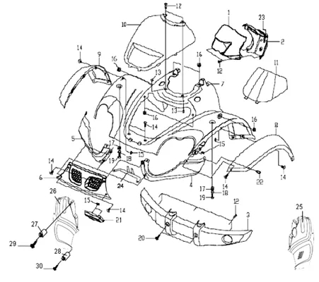 CARROSSERIE AVANT