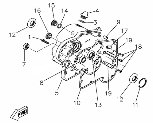 CARTER MOTEUR DROIT