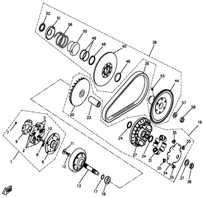 VARIATEUR   EMBRAYAGE