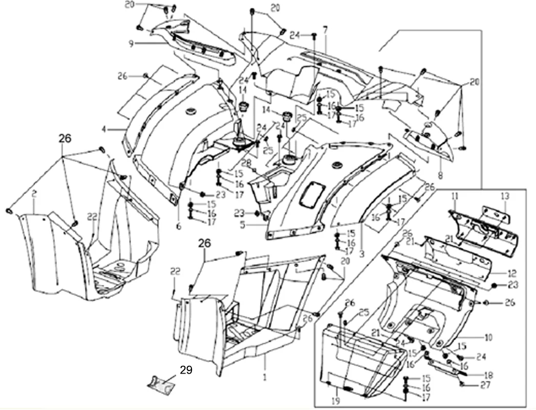 CARROSSERIE ARRIERE